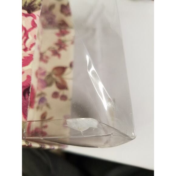 VTG 80's Secret Scents By Once Upon A Rose Floral Fabric Teddy Bear/Pic Frame NY - Picture 10 of 11